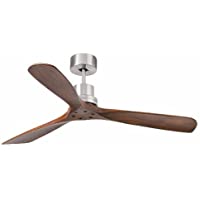 Faro Barcelona 33370 - LANTAU Ventilador de techo sin luz- motor de acero y palas de madera nogal oscuro